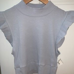 NWT Storia baby blue ribbed tank top💙